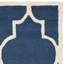 Tapis bleu marine / ivoire en laine à motif géométrique Cannen-1901854090