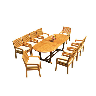 Mas Outdoor - Piece Teak Dining Set