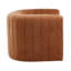 Chaise d'appoint en polyester Bobbie, gingembre opale