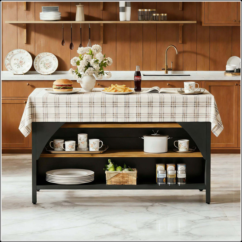 Farmhouse Kitchen Shelf, Kitchen Island, Storage Bistro Bar Unit