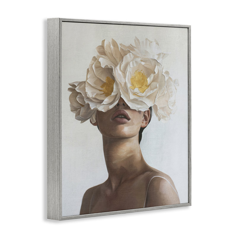 «Flower Lady», art giclée par Svetlana Aleynikova, H 14 po x l 11 po, Estampe numérique Farmhouse
