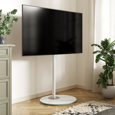 Modern Corner TV Stand with Swivel Mount for 37" - 60" TVs