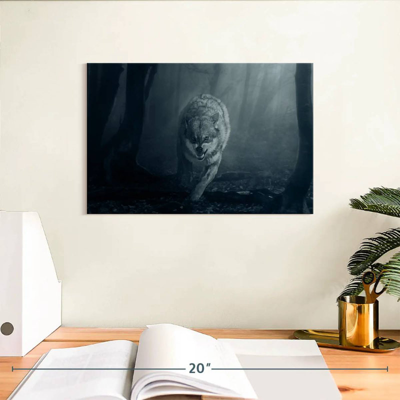 Mad Wolf, 8" H x 12" W