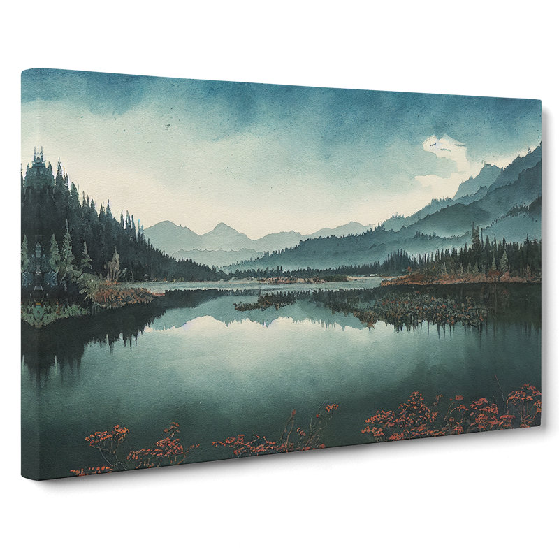 Forest Lake Dreams - Wrapped Canvas, 35cm H x 50cm W x 3cm D
