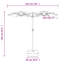 Double-Head Garden Parasol 316x240 cm-1478491569