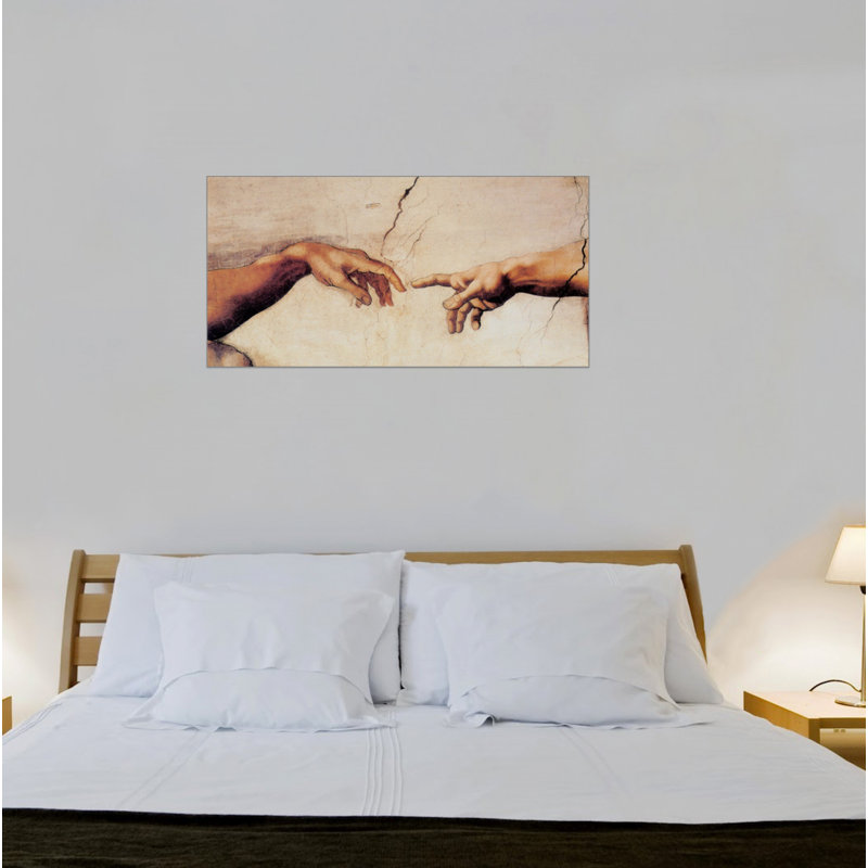 La Creazione Di Adamo by Michelangelo - Single Picture Frame Painting on MDF