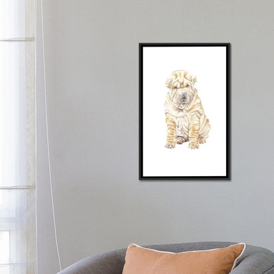 «Shar Pei», reproduction sur toile