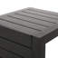 Table d'appoint d'extérieur noir mat fabriquée en aluminium avec style
