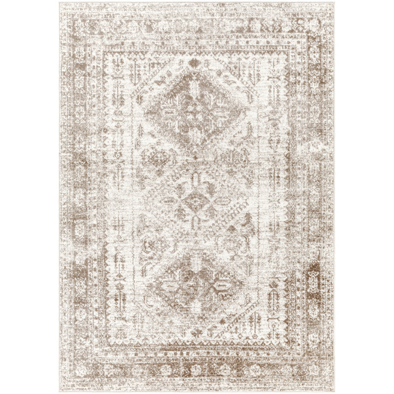 Tapis oriental Fitz, Light Brown, Rectangle 4' x 6'