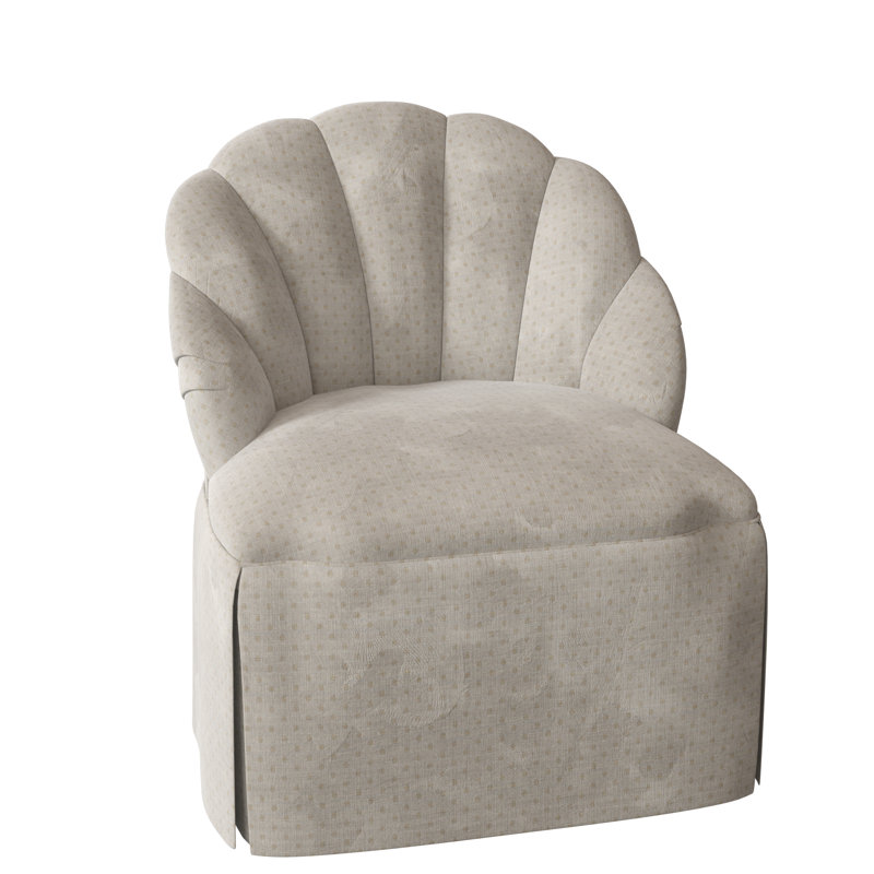 Fauteuil de chambre 27 po Camille, Ivoire Arianna