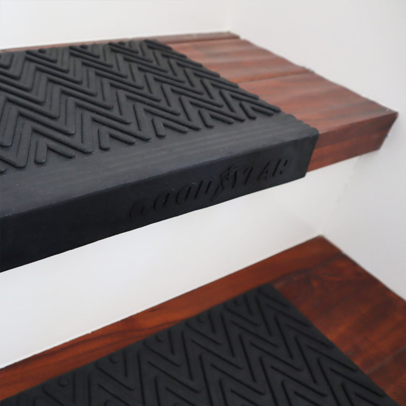 Moderna Black Stair Tread - 9.75" x 29.75"
