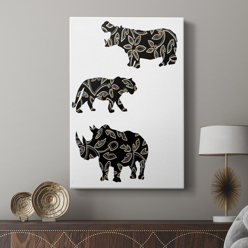 Ornementaux animaux de safari II - galerie Cavas sur mesure, H 36 po x l 24 po