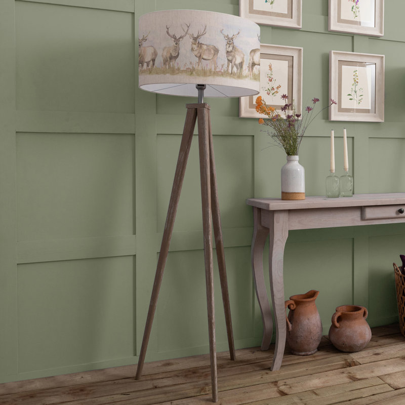 Aratus 173cm Brushed Tripod Floor Lamp