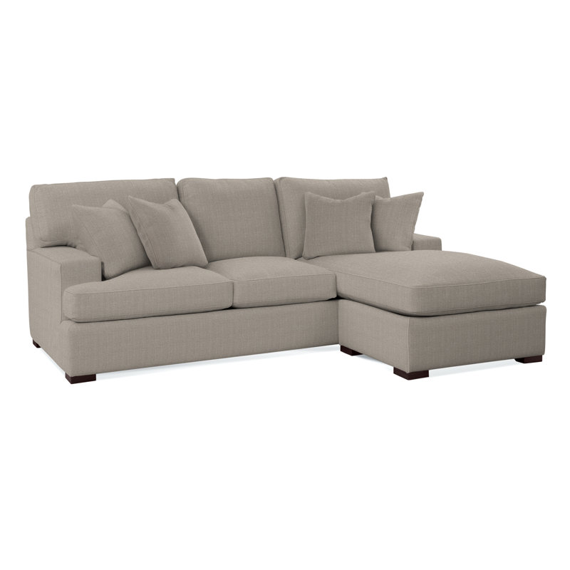 Cambria Upholstered Sectional Reversible, Stone Crypton Performance; 0884-83, Black