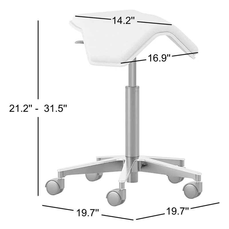 Saddle Chair, Dove