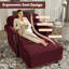 Fauteuil d'appoint Chesterfield avec repose-pieds 41,3 po Annalease-1457394093