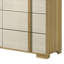Ensemble de chambre avec grand lit 5 pièces Ellaline Natural