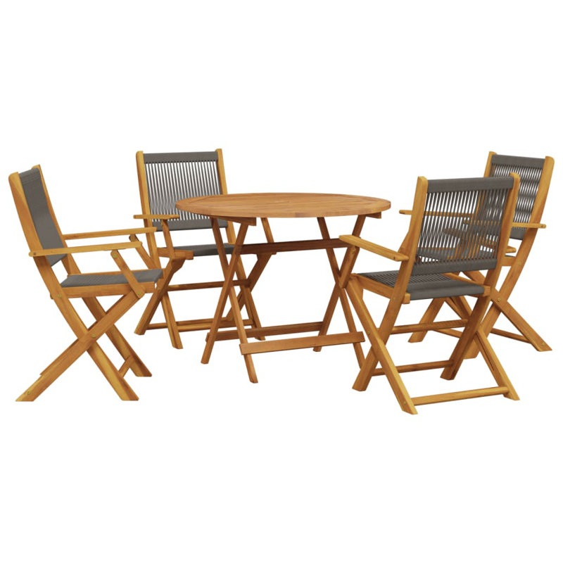 Round 5 - Piece 4 - Person 90Cm L Outdoor Table Set