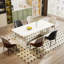 Table de salle à manger rectangulaire moderne 71 "pour 6 à 8 personnes (table unique, sans chaise)