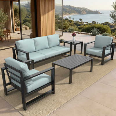 Ensemble de sièges pour 5 personnes avec coussins Sunbrella® Dulcie