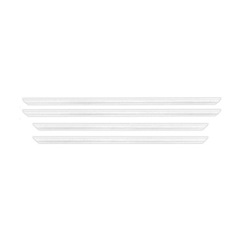 Outwater White Pre-Mitered Wall Box Panel Frame Kit With Adhesive, 1-5/8" Wide X 5/8" Projection, 18" H x 1.63" W x 0.63" D