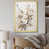 Impression dorée sur toile encadrée
