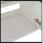 Meuble-lavabo mural 18 po avec lavabo en résine blanche et porte d'armoire à fermeture en douceur 18 po-1865138296