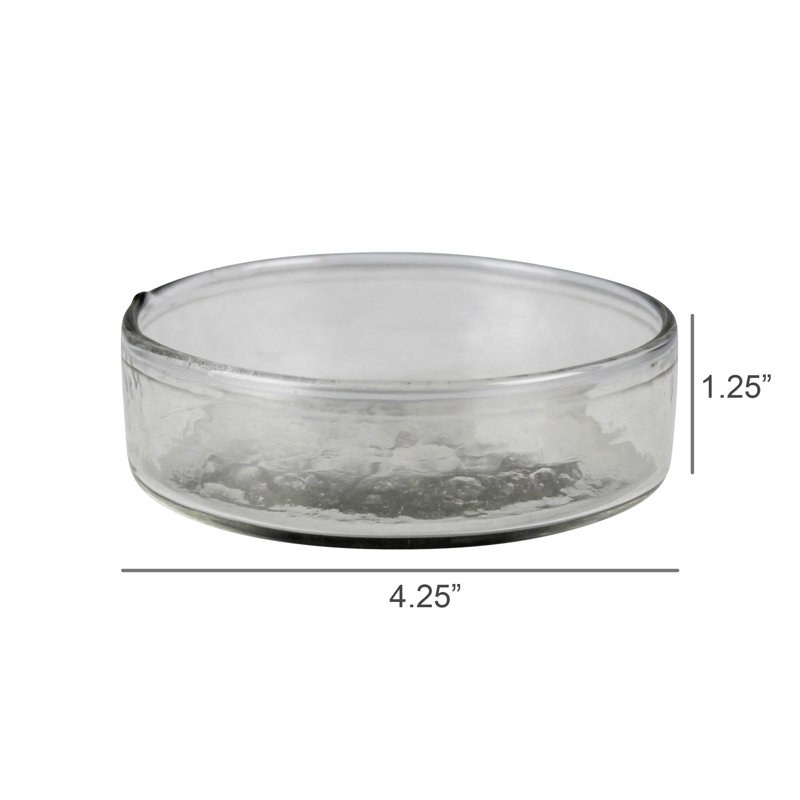 Sous-verre en verre - 4 po
