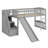 Loft Bed With Stairway And Slide-870995864