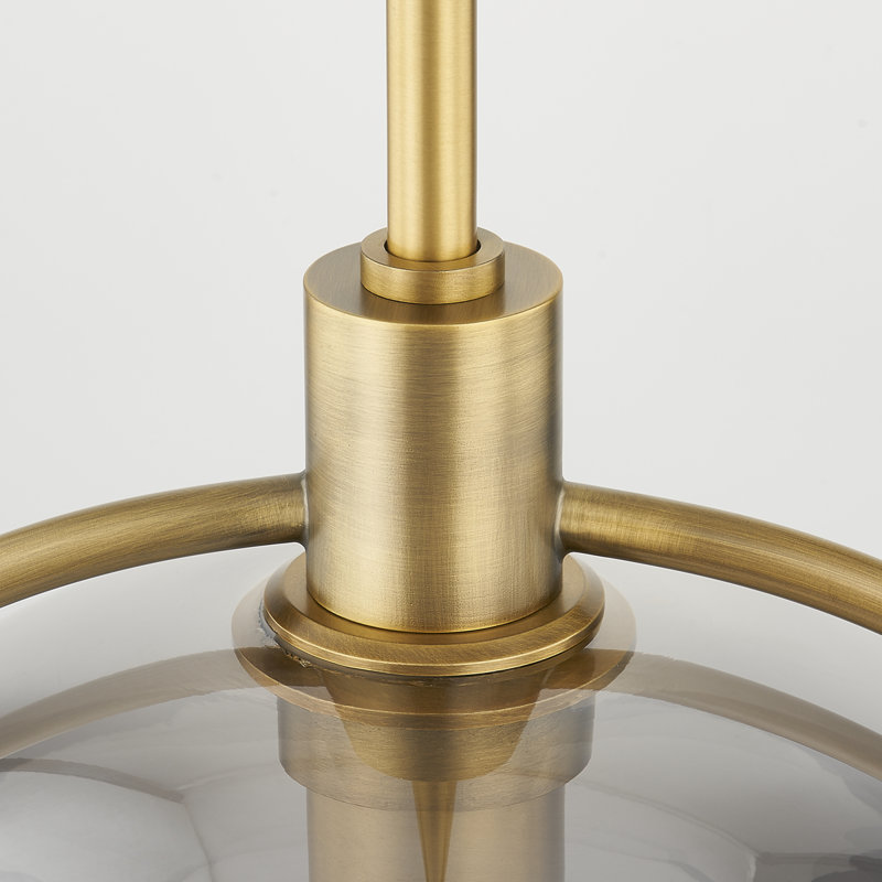 Ivins 1-Light Pendant, 12.25" H x 12" W x 12" D
