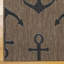 Tapis intérieur / extérieur en polypropylène tissé à plat à la main brun / beige Solterra Amanoa Havana-114547313