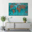 Impression sur carte mappemonde-92517513