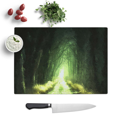 Tempered Glass Secret Forest Chopping Board
