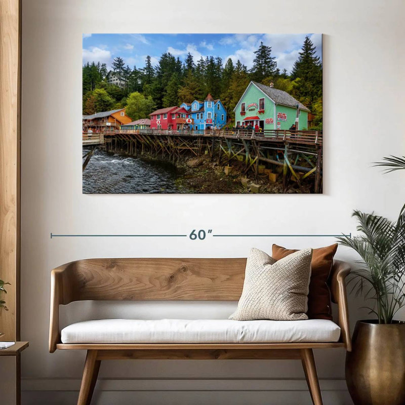 Kavia Downtown Ketchikan Alaska, 32" H x 48" W