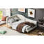 Lit de jour simple rembourré avec tête de lit et accoudoirs, beige - moderne, accoudoir confortable, polyvalent, attrayant-1171879002-1171879004