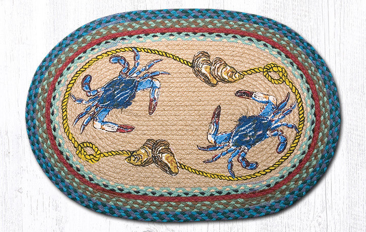  OP-359 Blue Crab Oval Patch 20"x30"