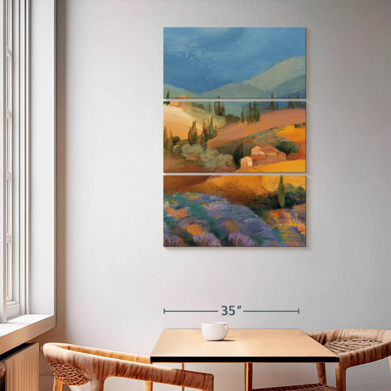 Alvord Tuscan Fields, 65" H x 42" W