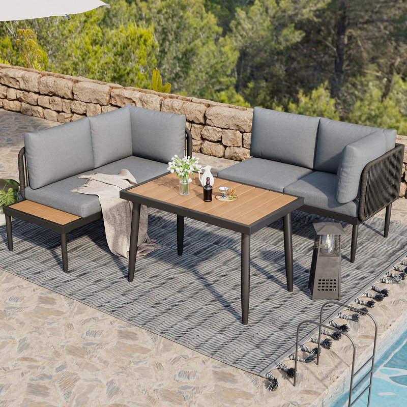 4 - Person Outdoor Corner Dining Set