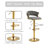 Christal Swivel Upholstered Adjustable Height Counter Stool-2109566883-2099052508