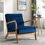 Chaise rembourrée en microfibre de style rétro-2021737077
