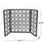 Stylish Foldable Fire Screen In Iron - Add Charm To Your Fireplace Guard Easy Use And