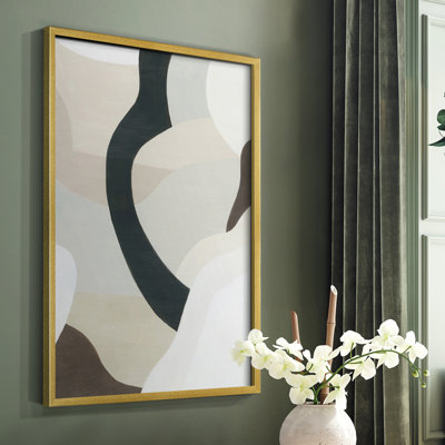 Shifting Neutrals II Framed Print - Solid Wood