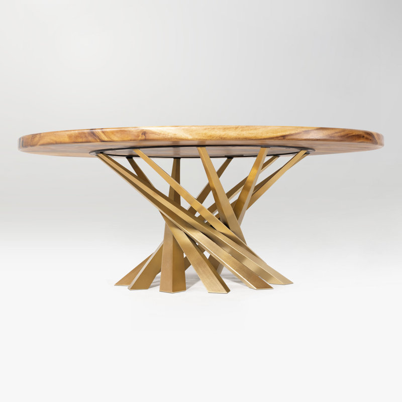 Base de table basse Filar, Naturel, Doré