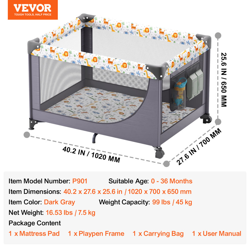 Parc et roulettes pour bébé Ebern Designs
