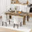 63'' Dining Table For 4-6, Dining Room Table With 1.18" Thickened Tabletop-837827176-808942160