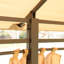 Pavillon de jardin extérieur 13 x 10 pi, double toit ventilé et parois latérales détachables, kaki-112513641