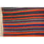 Tapis Kilim décoratif turc vintage à rayures géométriques multicolores des années 1950, 122 x 122 cm