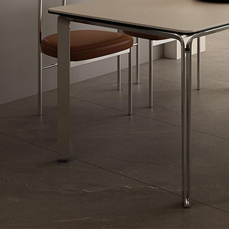 Table de salle à manger moderne et minimaliste, H 29,5 po x L 70,9 po x l 31,5 po