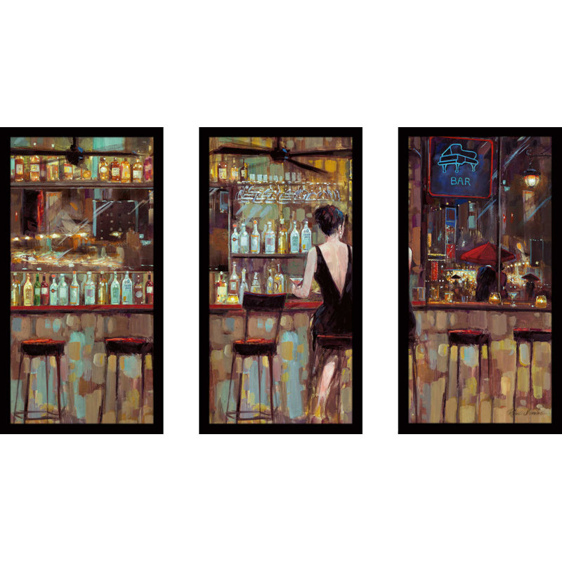 Elegant in Black - Cadre photo imprimé multi-pièces, L 40,5 po x H 25,5 po x P 1 po