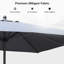 Parasol de marché carré 72 po avec manivelle et contrepoids inclus-99526548